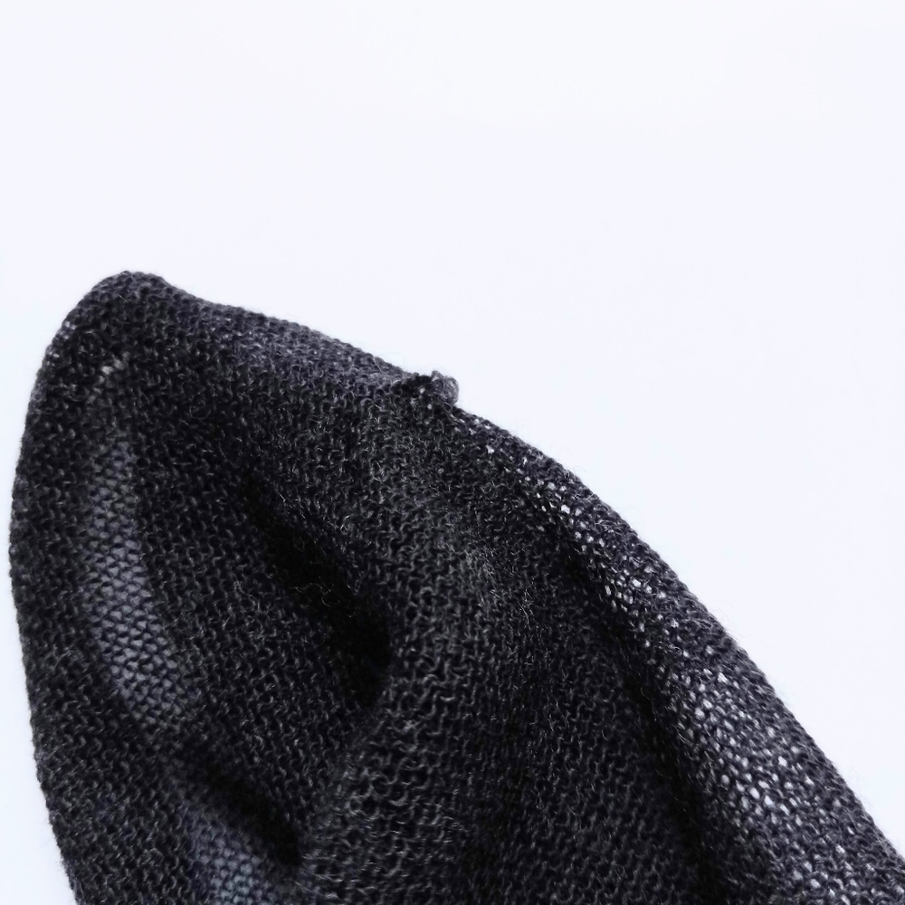 MM. Lafleur 100% Extra Fine Merino Wool Infinity Scarf Italy Charcoal Gray OS - Picture 15 of 15